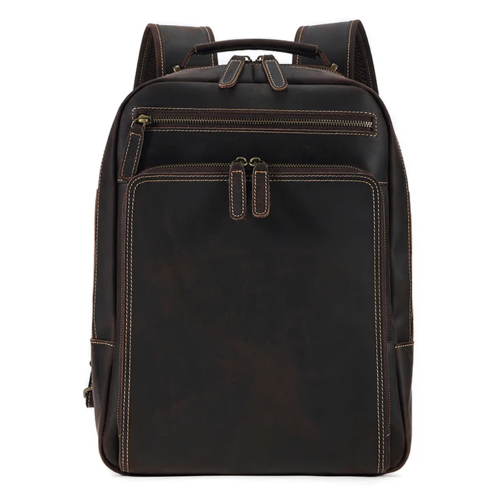 Mochila Masculina de Couro Notebook 15.6 Stone 5