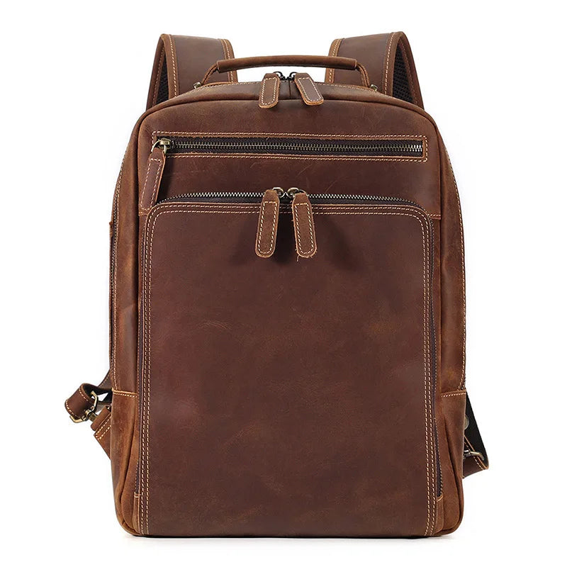 Mochila Masculina de Couro Notebook 15.6 Stone 6