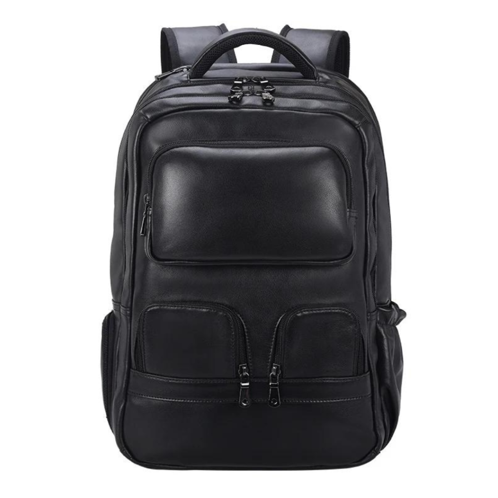 Mochila Masculina de Couro Notebook 17" Lyon 4