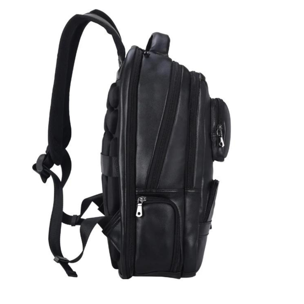 Mochila Masculina de Couro Notebook 17" Lyon 8