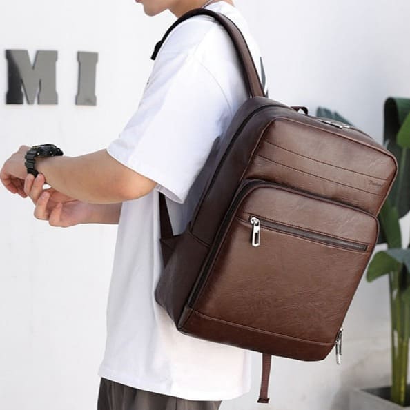 Mochila Masculina de Couro Notebook ProBag 3