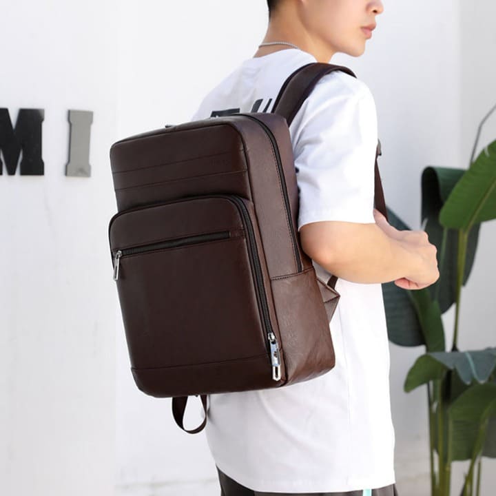 Mochila Masculina de Couro Notebook ProBag 4