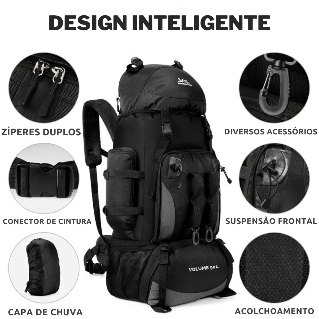 Mochila de Acampamento 90 litros - Casualle Outdoor 4
