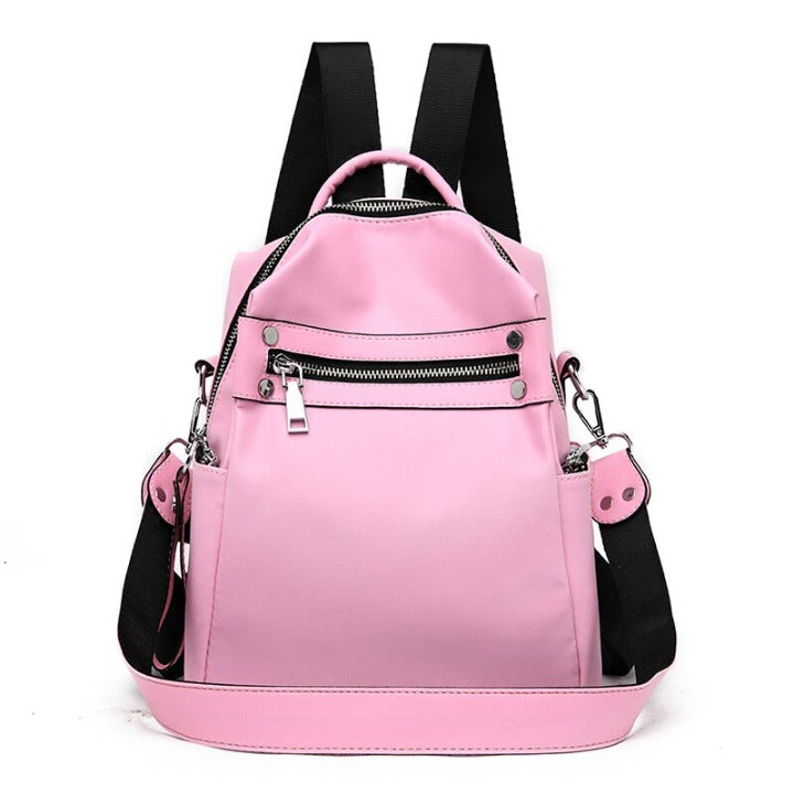 Mochila de Couro Feminina À Prova D' Água Mayse