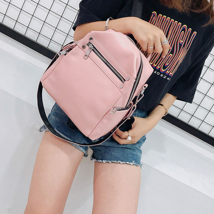 Mochila de Couro Feminina À Prova D' Água Mayse 4