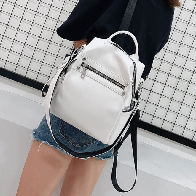 Mochila de Couro Feminina À Prova D' Água Mayse 6