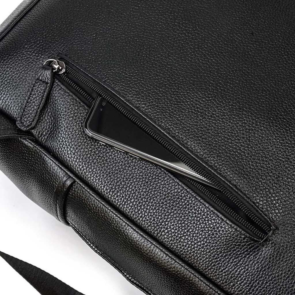 Mochila de Couro Legitimo para Notebook 15.6 Vinci 5