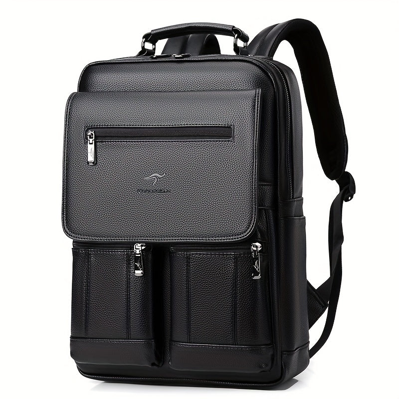 Mochila de Couro Masculina Notebook 16" 3