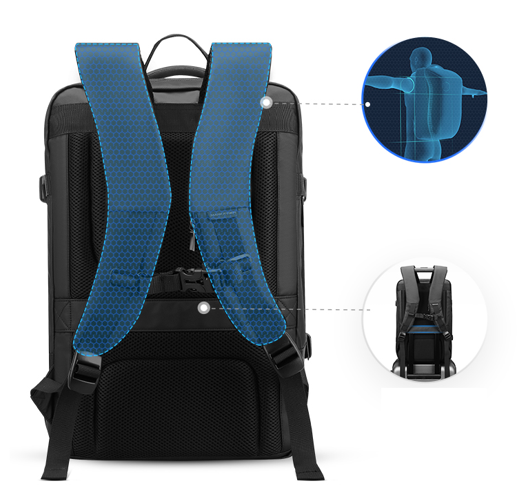 Mochila de Viagem Expansível 22L-36L Notebook 17" Maximus 13