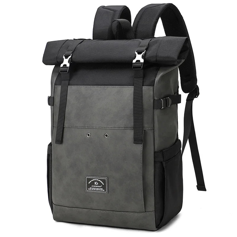 Mochila de Viagem Masculina Impermeável Rolltop