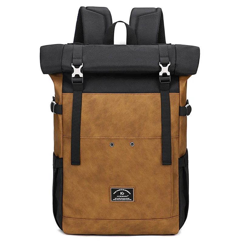 Mochila de Viagem Masculina Impermeável Rolltop 5