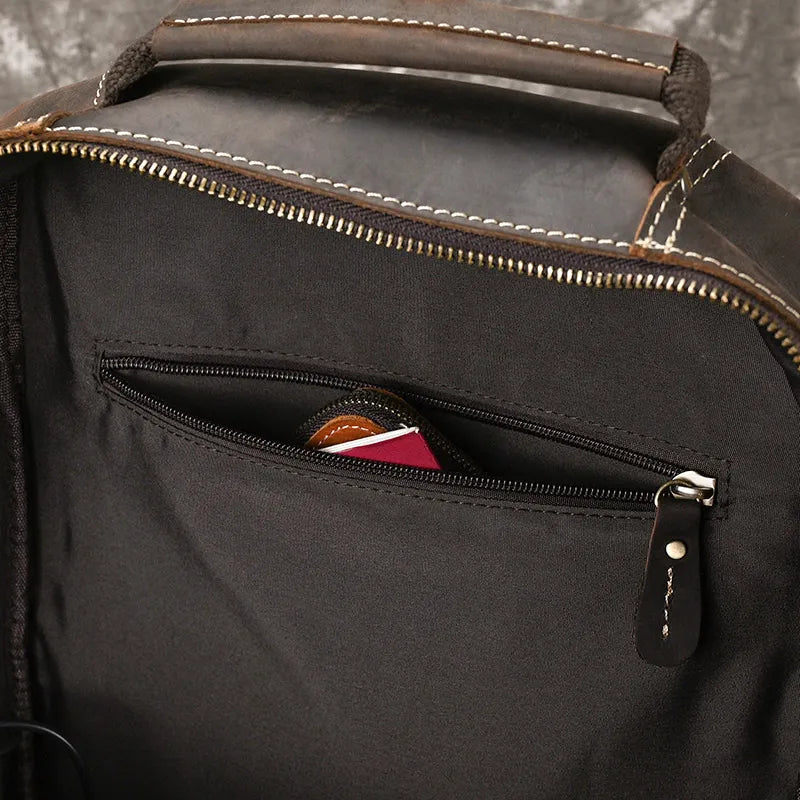 Mochila de Couro Legitimo Dallas Notebook 15.6