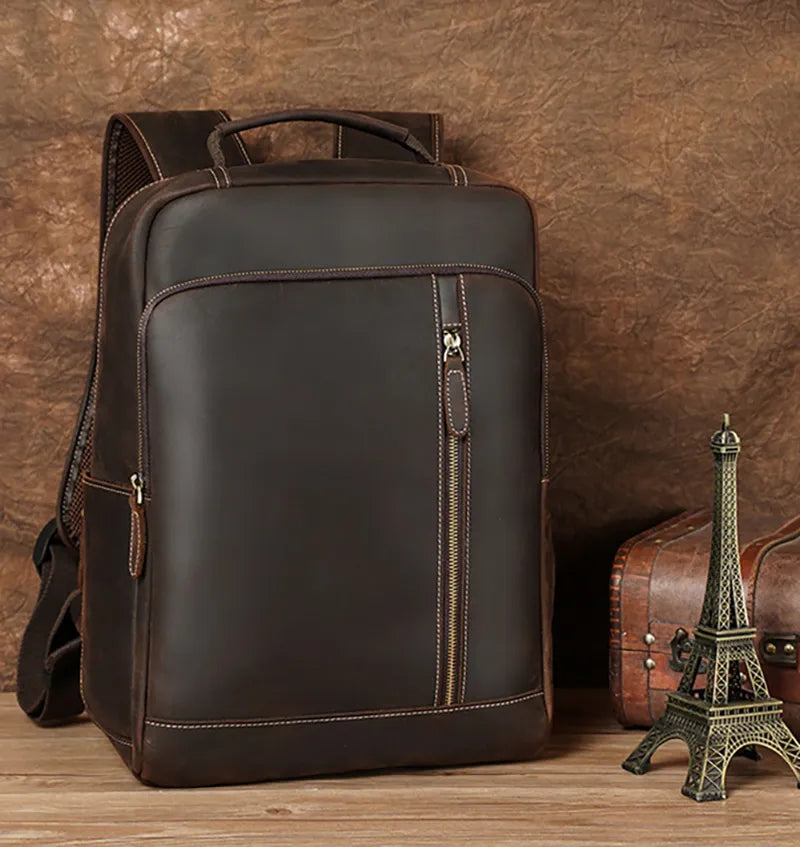 Mochila de Couro Legitimo Dallas Notebook 15.6