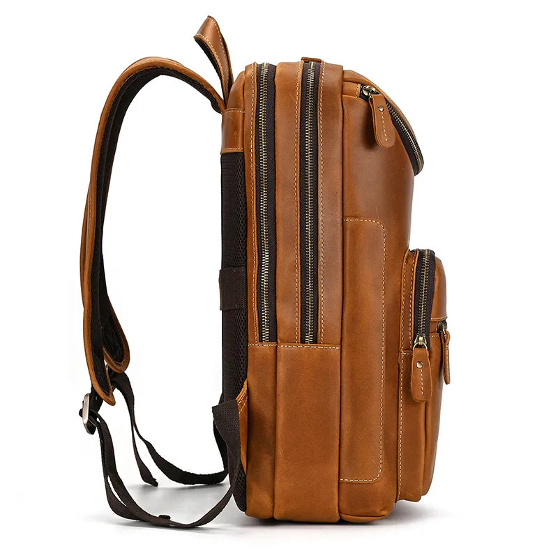 Mochila Masculina de Couro Notebook 15.6 Bear