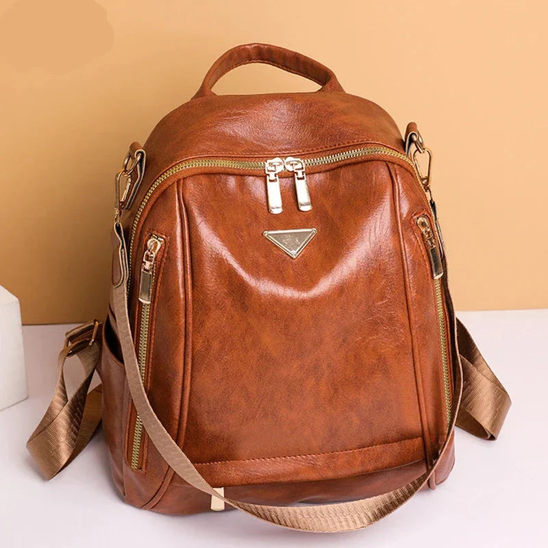 Mochila Feminina de Couro Legítimo Serenity