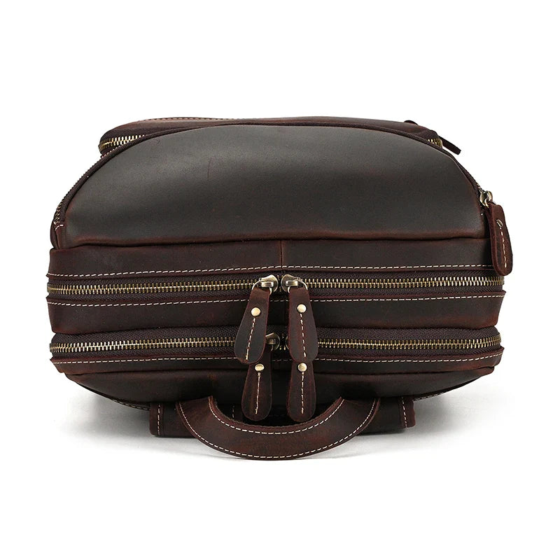 Mochila Masculina de Couro Notebook 15.6 Bear