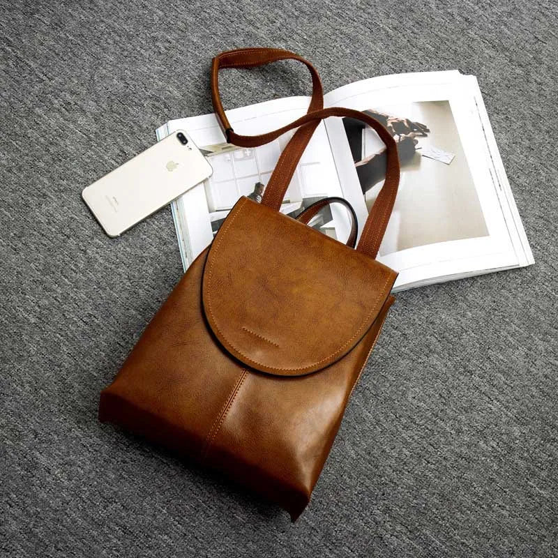 Mochila Feminina de Couro Vintage Bettie