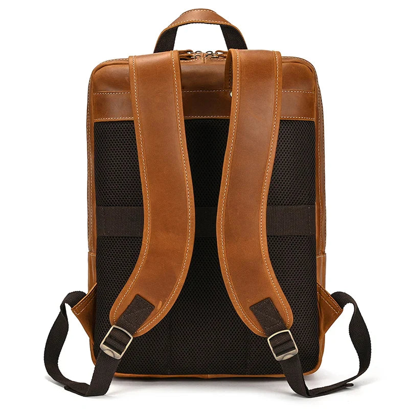 Mochila Masculina de Couro Notebook 15.6 Bear