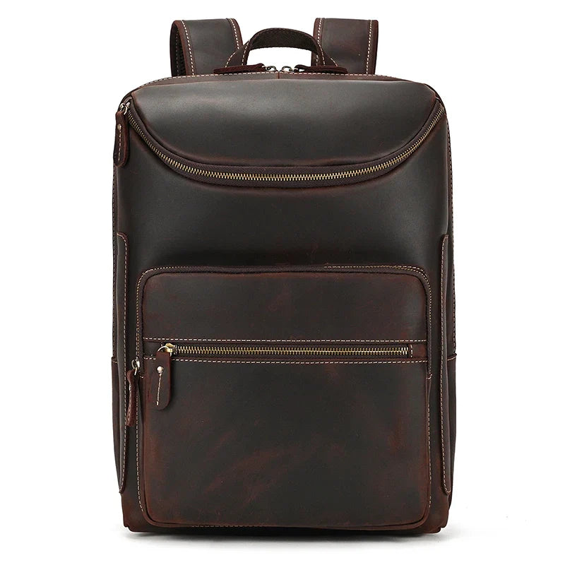 Mochila Masculina de Couro Notebook 15.6 Bear