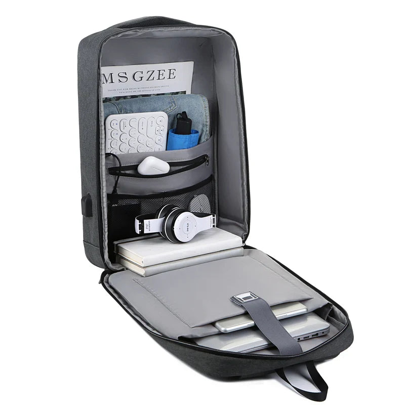 Mochila Executiva Impermeável - Porta USB e Trava TSA