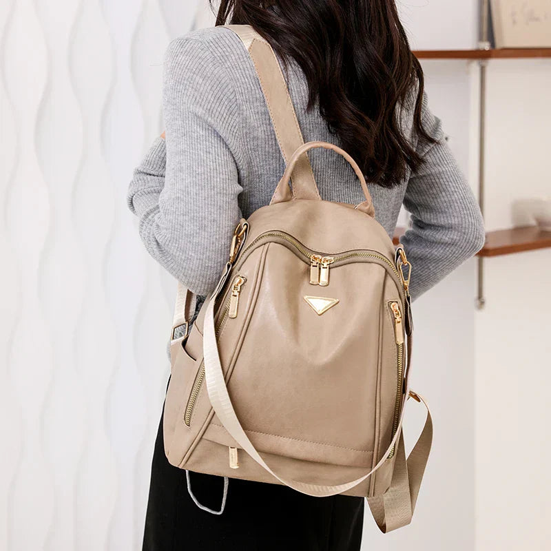 Mochila Feminina de Couro Legítimo Serenity