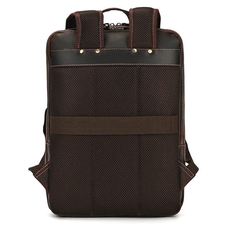 Mochila Masculina de Couro Notebook 15.6 Bear