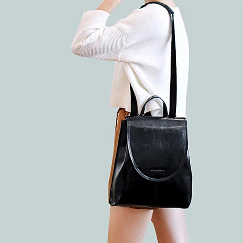 Mochila Feminina de Couro Vintage Bettie