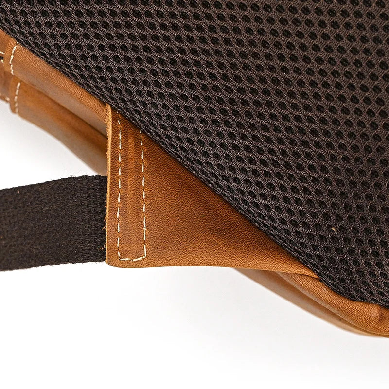 Mochila Masculina de Couro Notebook 15.6 Bear