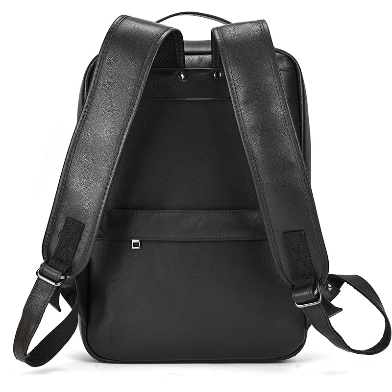 Mochila de Couro Genuíno Notebook 15"