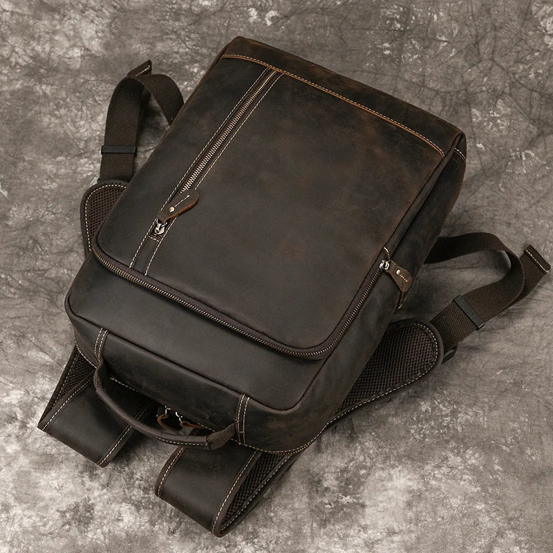 Mochila de Couro Legitimo Dallas Notebook 15.6