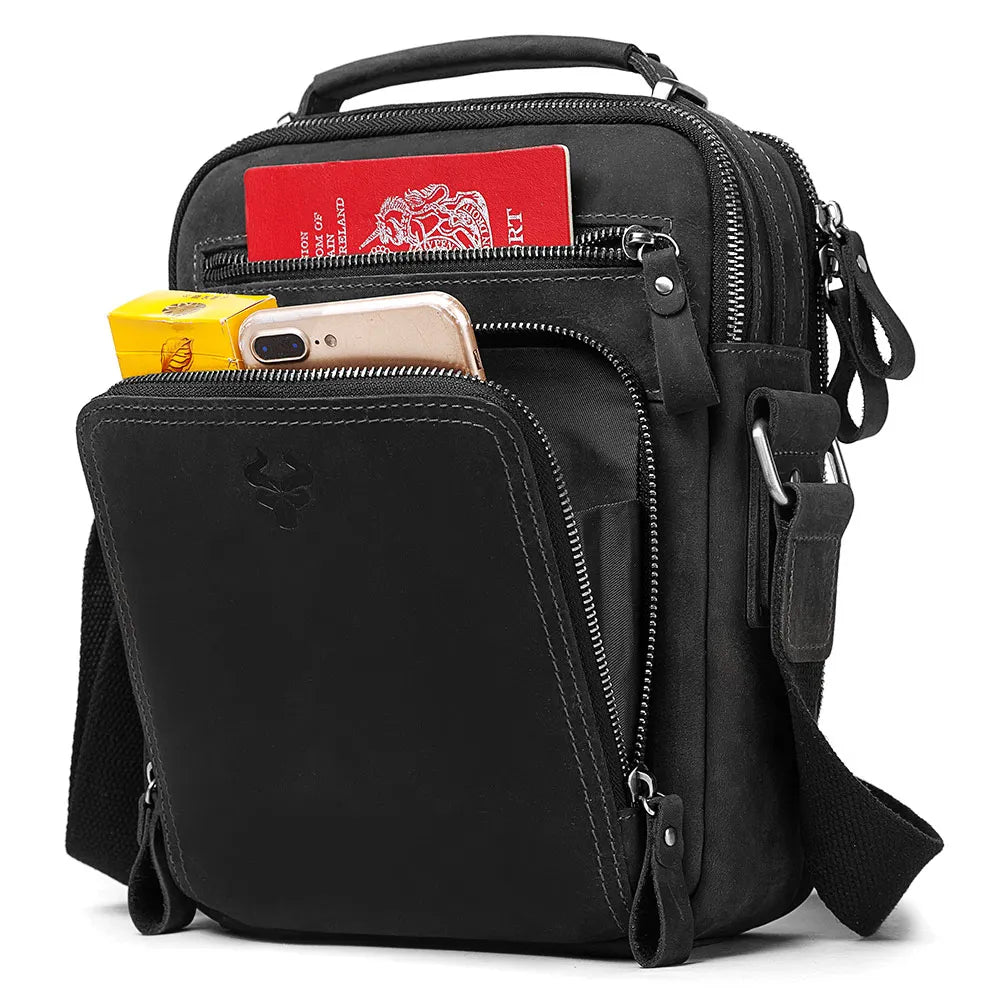 Mochila Masculina de Couro - Hawk