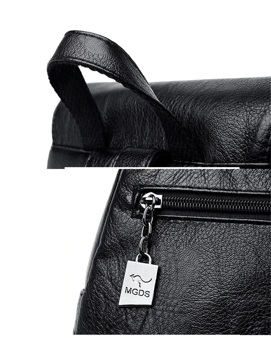 Mochila Feminina de Couro Dolce