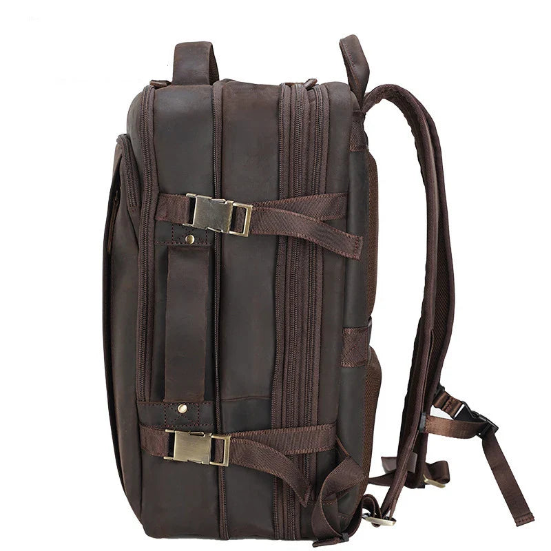 Mochila de Couro Legitimo para Notebook 17"