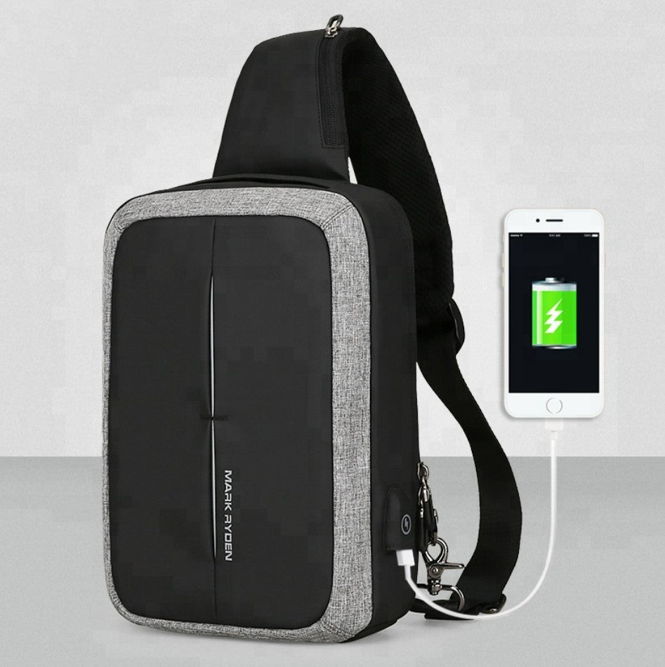 Shoulder Bag Masculina Antifurto Modelo Vector 3