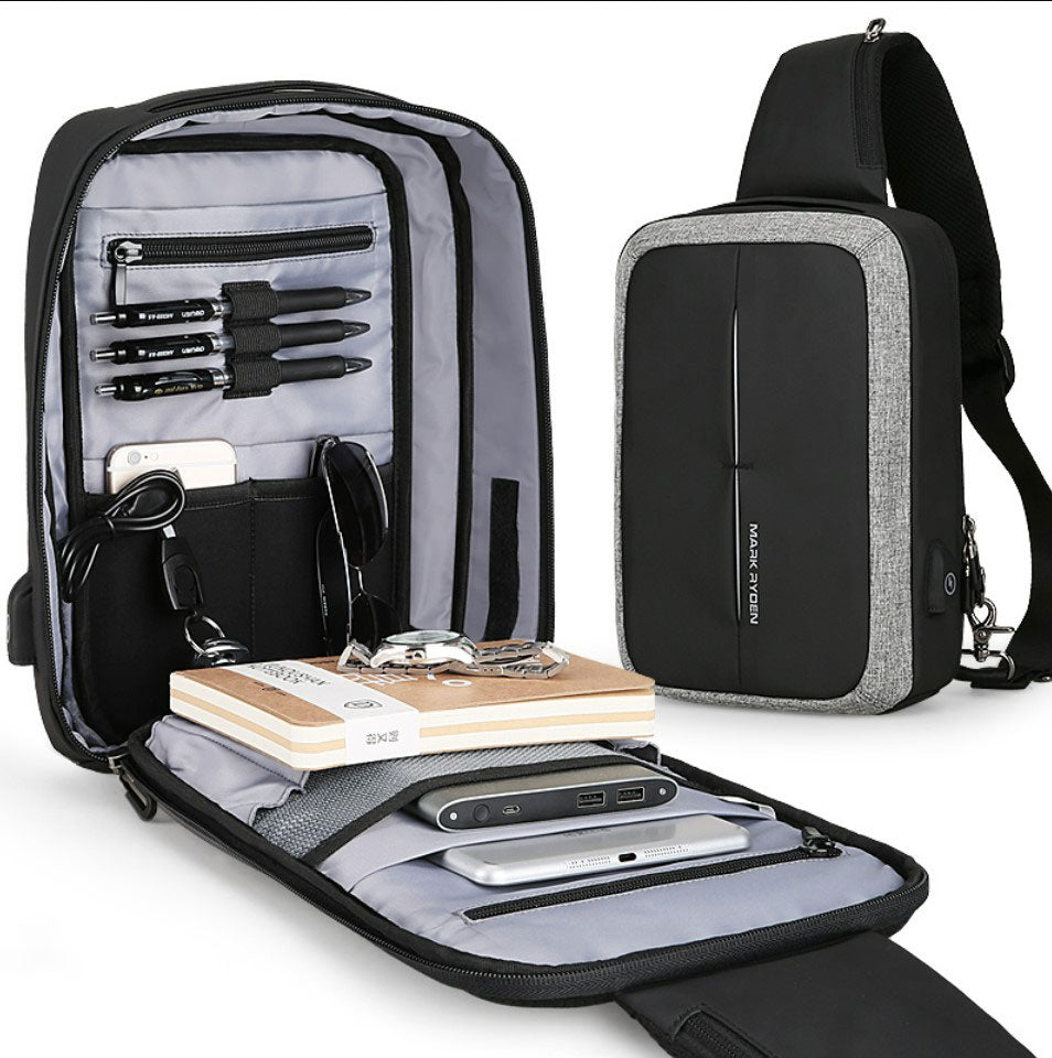 Shoulder Bag Masculina Antifurto Modelo Vector 7