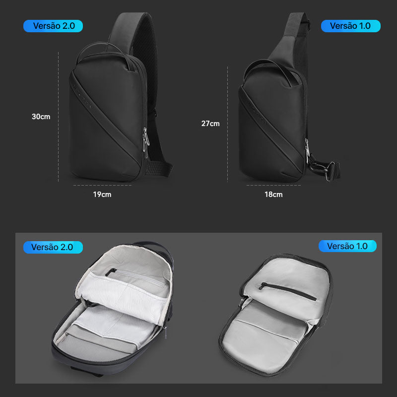 Shoulder Bag Masculina Antifurto À Prova D'água 5