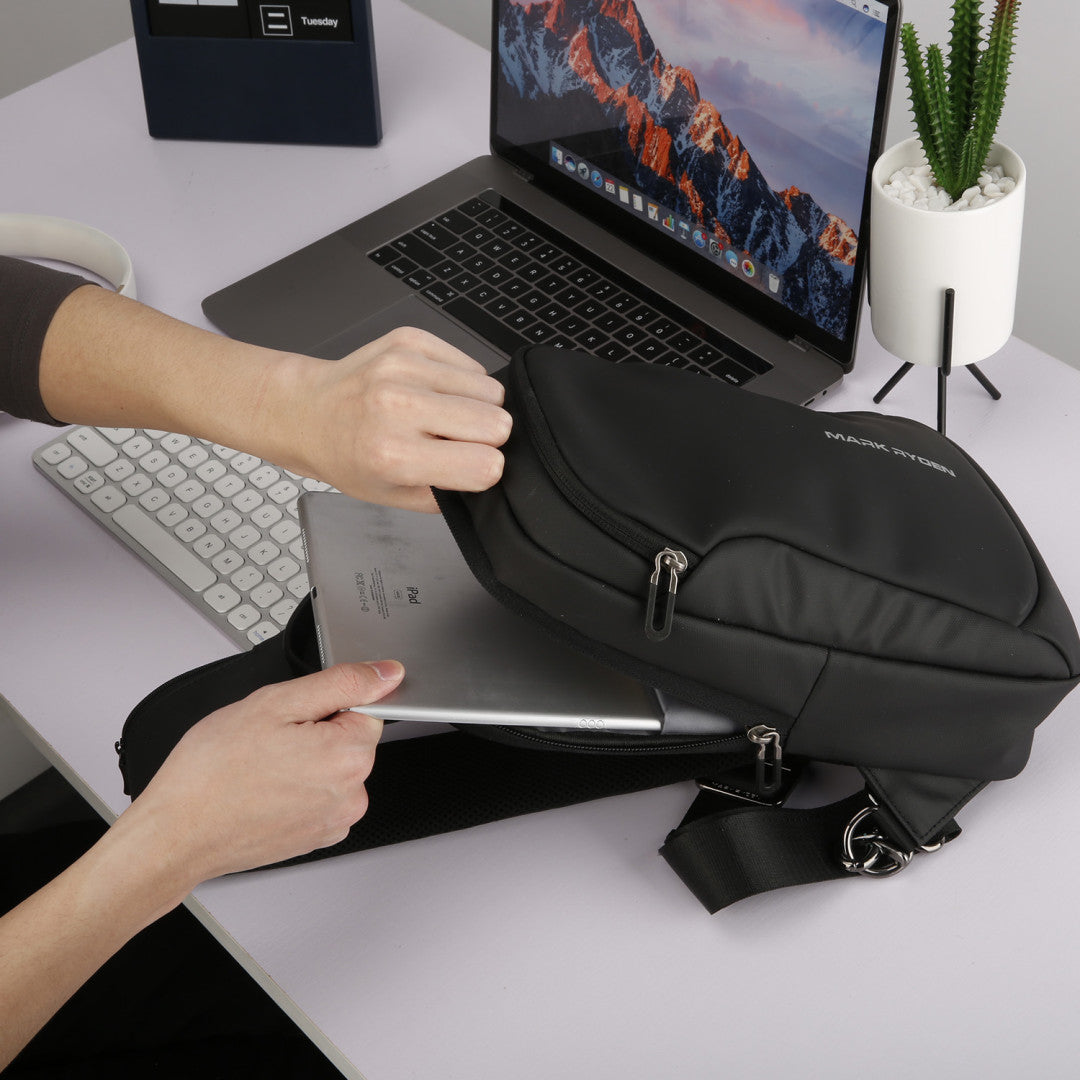 Shoulder Bag Masculina Antifurto e Porta USB 3