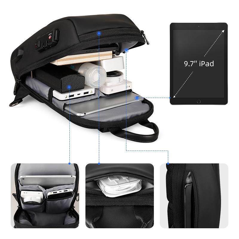 Shoulder Bag Masculina Cadeado Embutido TSA 4