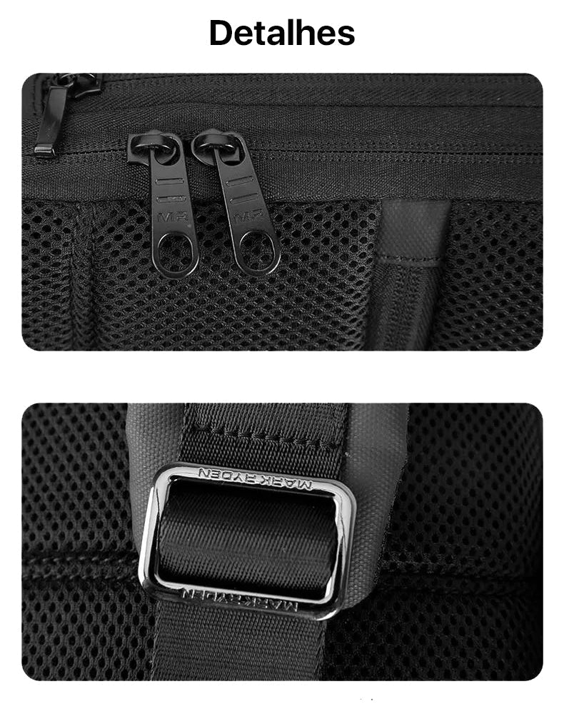 Shoulder Bag Masculina Cadeado Embutido TSA 7