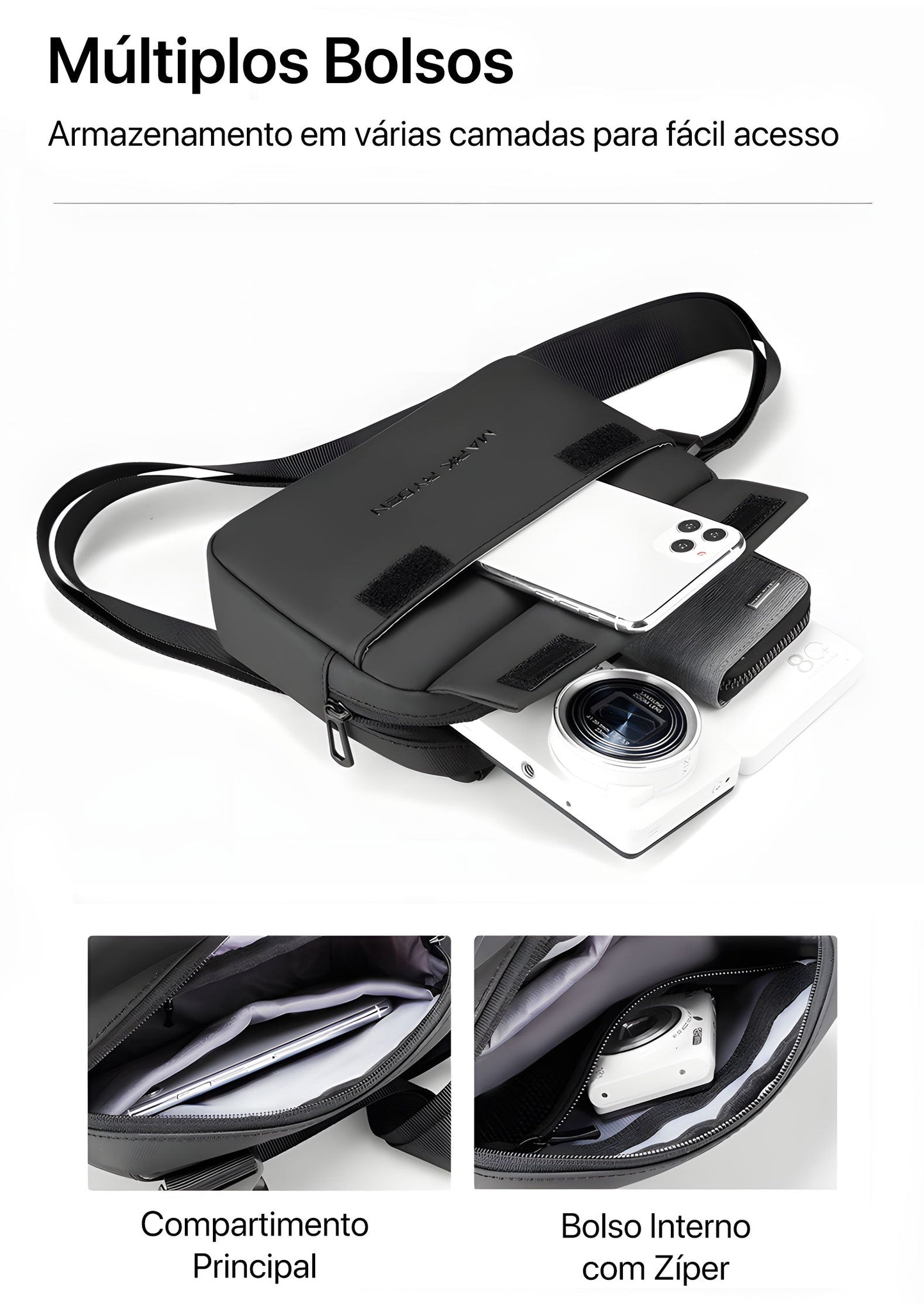 Shoulder Bag Masculina Transversal Kentro 4