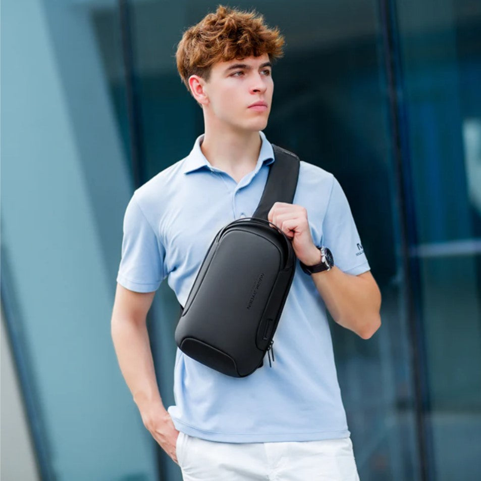 Shoulder Bag Masculina com Porta USB Antifurto Edge 2