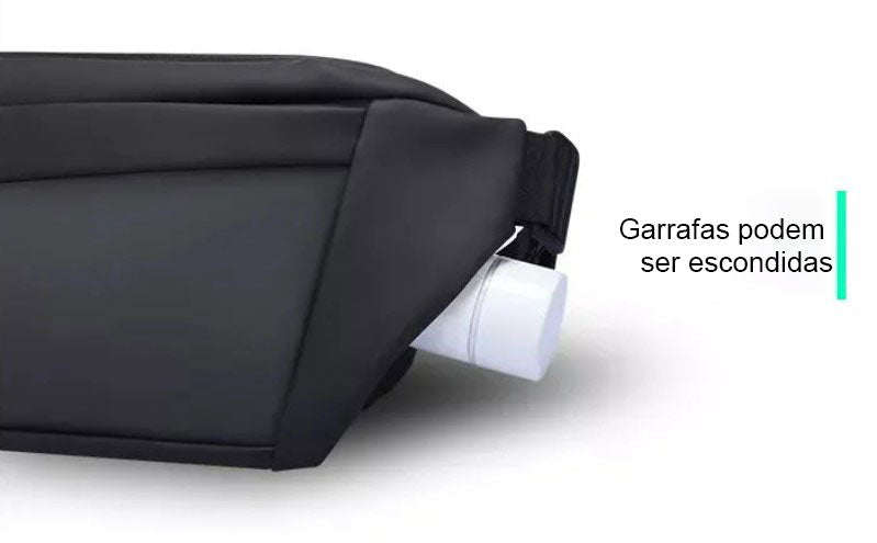 Shoulder Bag com Tela de LED Pochete Modelo Blade 5