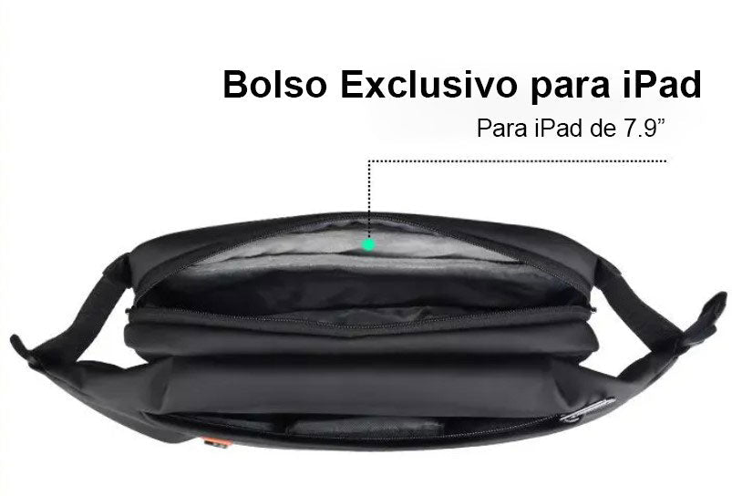 Shoulder Bag com Tela de LED Pochete Modelo Blade 6