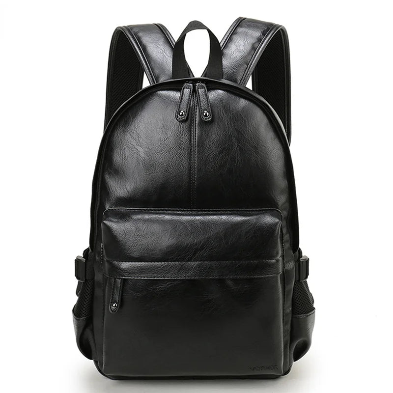 Mochila de Couro Compacta