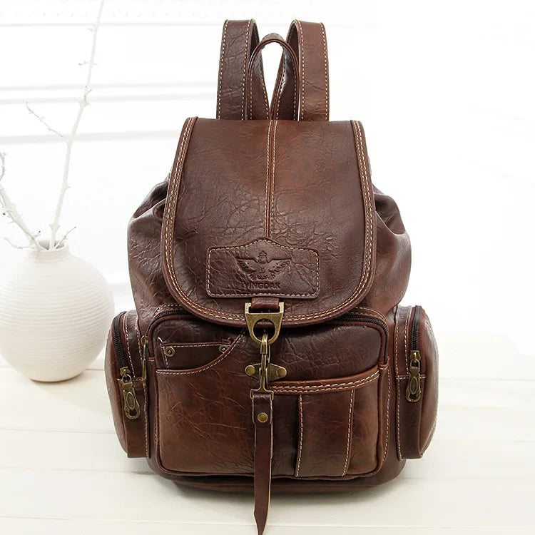 Mochila Feminina De Couro Life