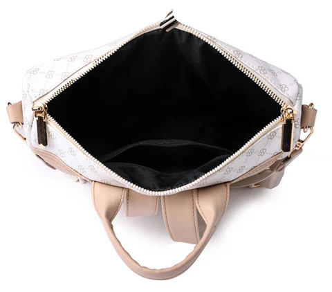 Mochila Feminina de Couro Xadrez