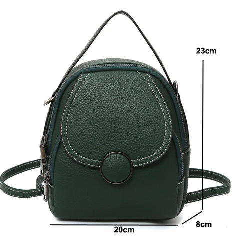 Mochila Feminina de Couro Luna Premium