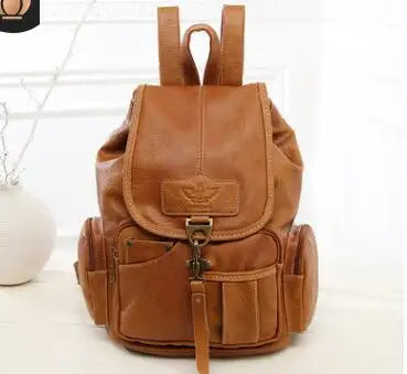 Mochila Feminina De Couro Life