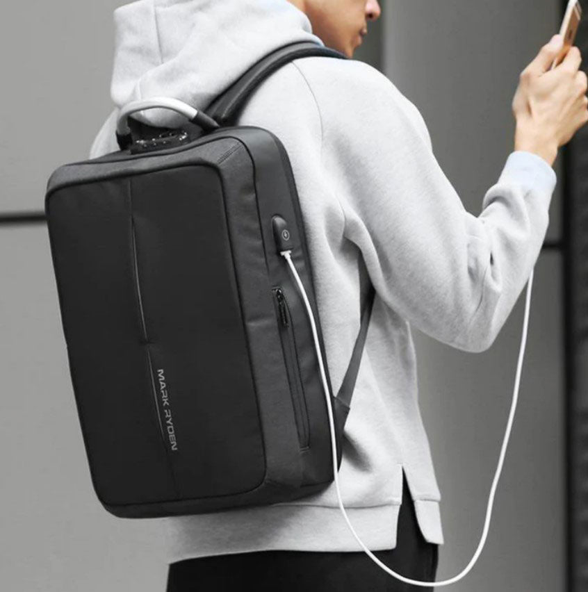 Mochila Executiva Antifurto TSA Com Cadeado