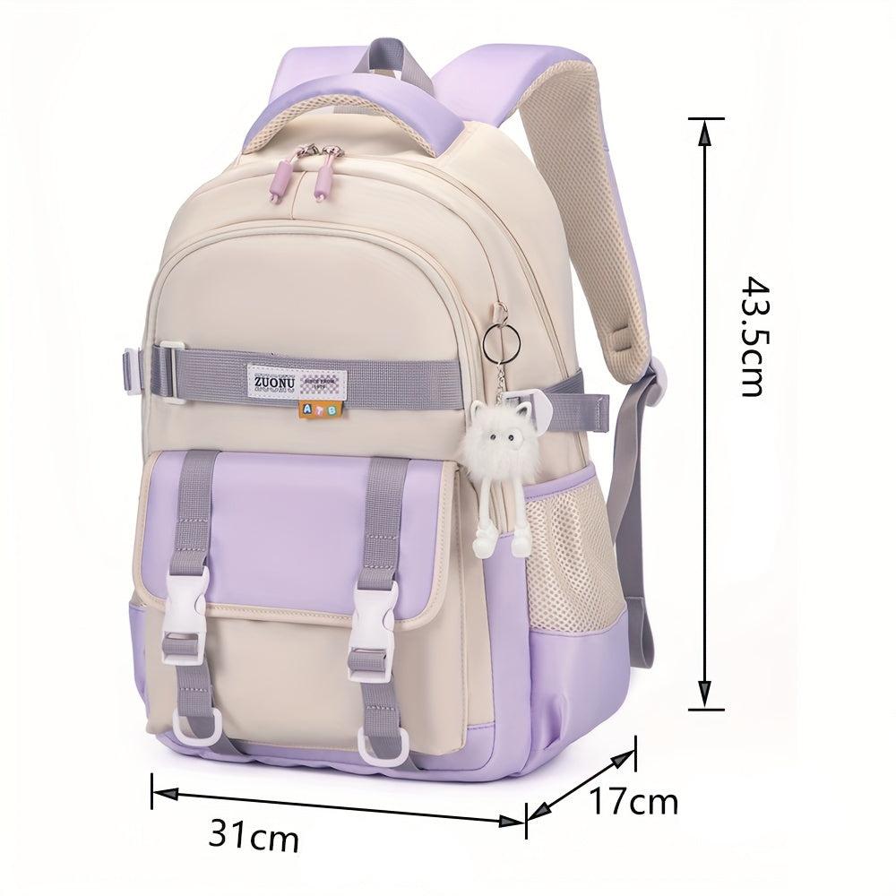 Mochila Escolar Feminina com Chaveiro